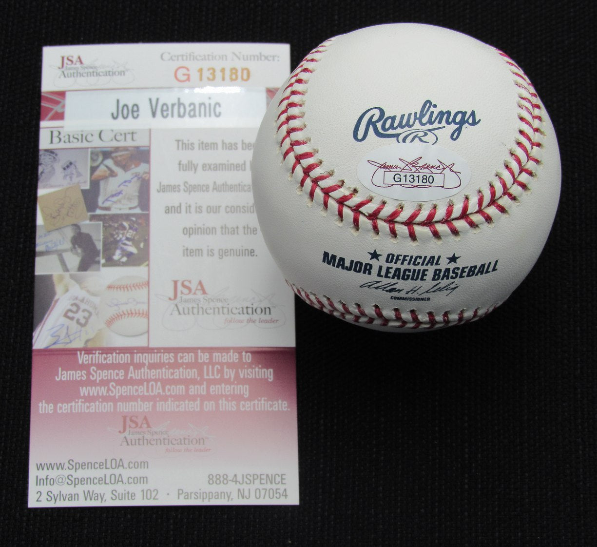 Joe Verbanic Signed/Auto Yankees 100th OML Baseball JSA 186905