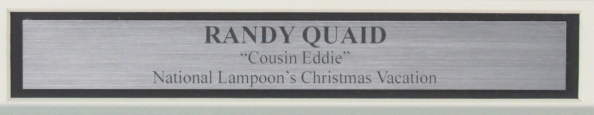 Randy Quaid Signed/Inscribed 8x10 Photo "Christmas Vacation" Framed JSA 185643