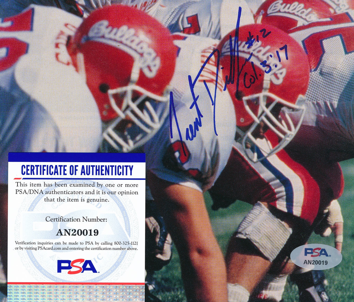 Trent Dilfer Signed/Auto 8x10 Magazine Photo Fresno State PSA/DNA 188155