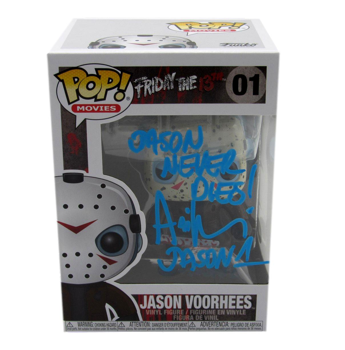 Ari Lehman Signed/Insc Funko Pop! #01 "Friday the 13th" Signed Blue JSA 190716