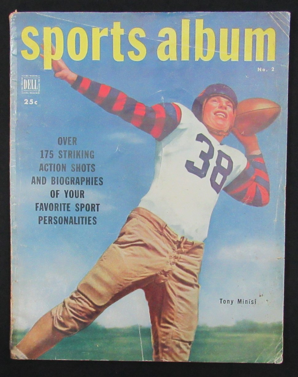 1948 Dell Sports Album Magazine Tony "Skip" Minisi New York Giants 190416
