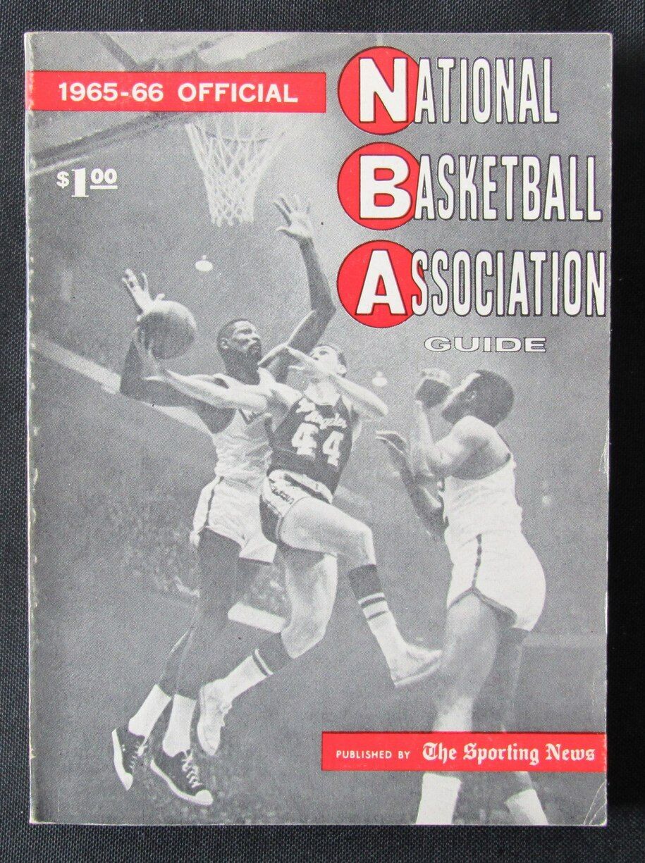 1965-66 The Sporting News NBA Guide Russell/West 176582