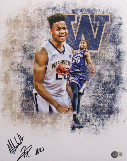 Markelle Fultz Autographed 11x14 Basketball Photo Washington Beckett