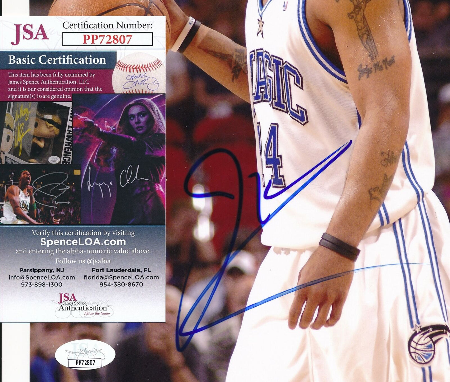 Jameer Nelson Orlando Magic Signed/Autographed 8x10 Photo JSA 161050