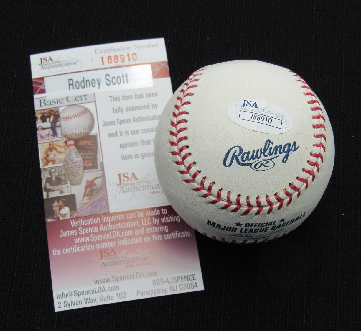 Rodney Scott Signed/Auto Yankees 100th OML Baseball JSA 186878