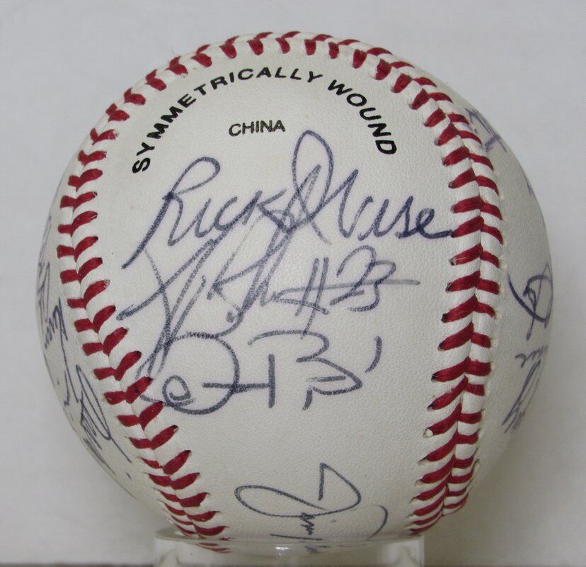1992 Team Autographed Rawlings OEL Baseball New Britain Red Sox