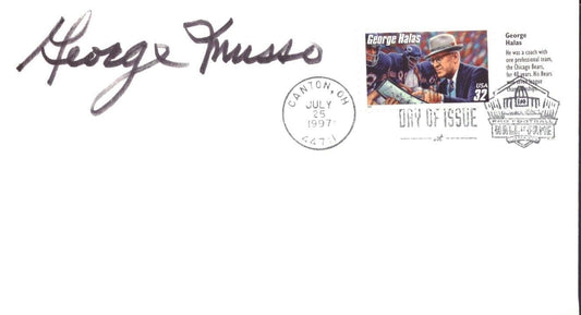 George Musso HOF Signed 1997 FDC First Day Cover Chicago Bears 151476