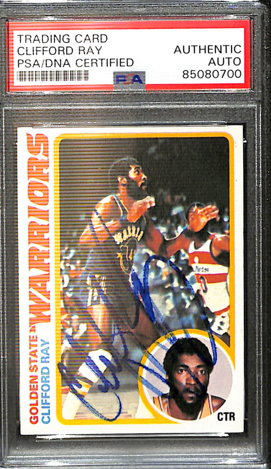 Clifford Ray Signed/Auto 1978 Topps Card #33 Warriors PSA/DNA 185417