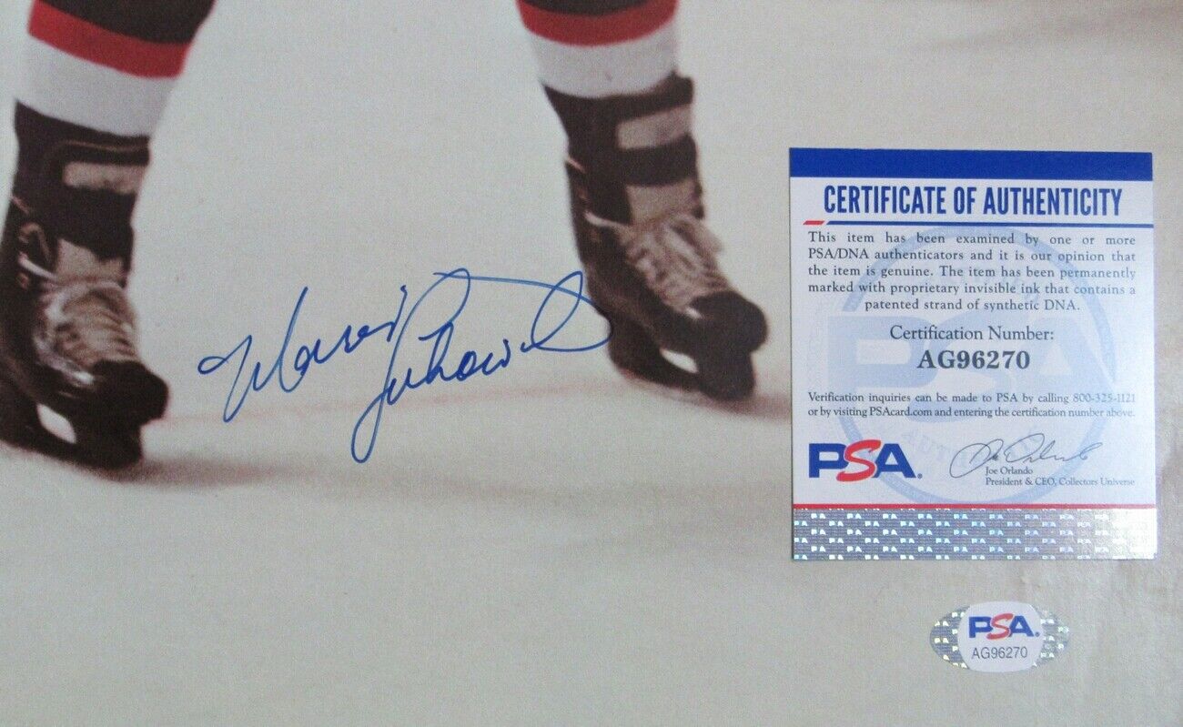 Morris Lukowich Jets Signed 11x16 Pull Out Magazine Poster PSA/DNA 154857
