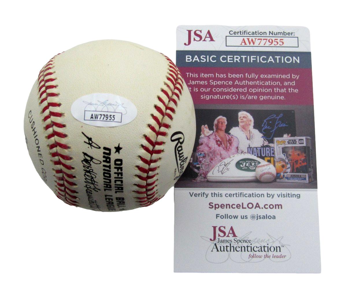 Robin Roberts HOF Signed/Auto ONL Baseball Philadelphia Phillies JSA 191260