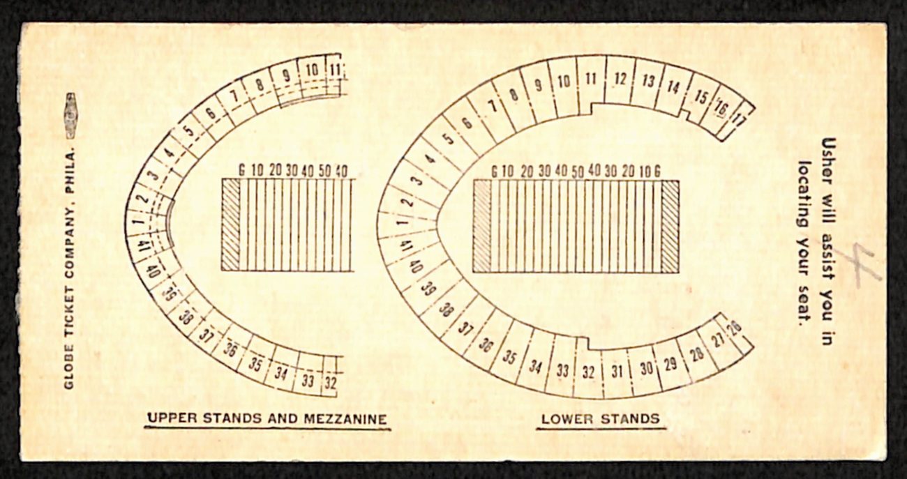 November 8, 1958 Navy vs. Maryland Crab Classic Football Game Ticket Stub 190216