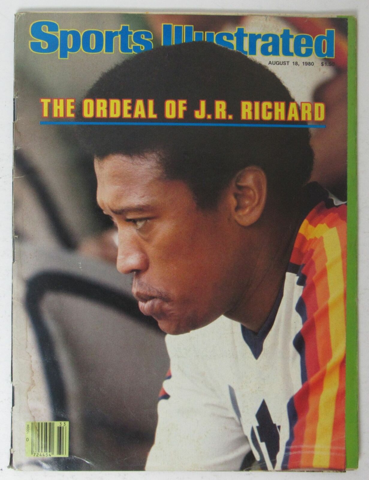 J. R. Richard Houston Astros 1980 Sports Illustrated 08/18/80 NO LABEL 144894