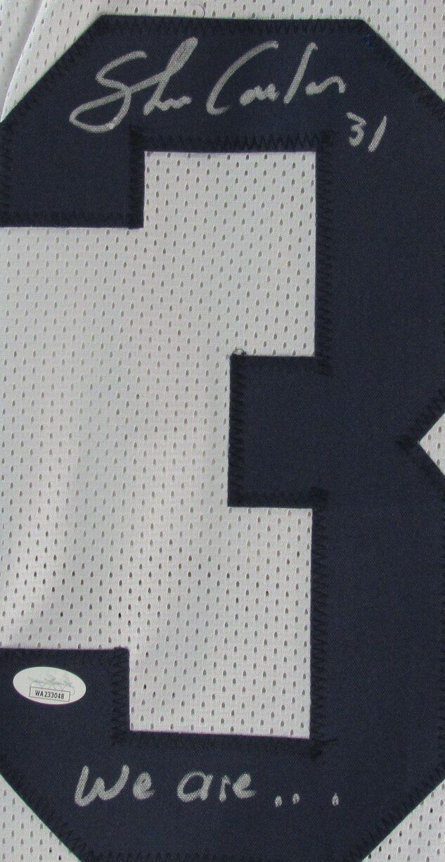 Shane Conlan Autographed/Inscribed White Custom Football Jersey Penn State JSA