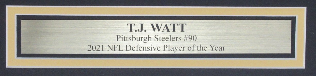 T.J. Watt Signed/Autographed 16x20 Photo Steelers Framed Beckett 193338