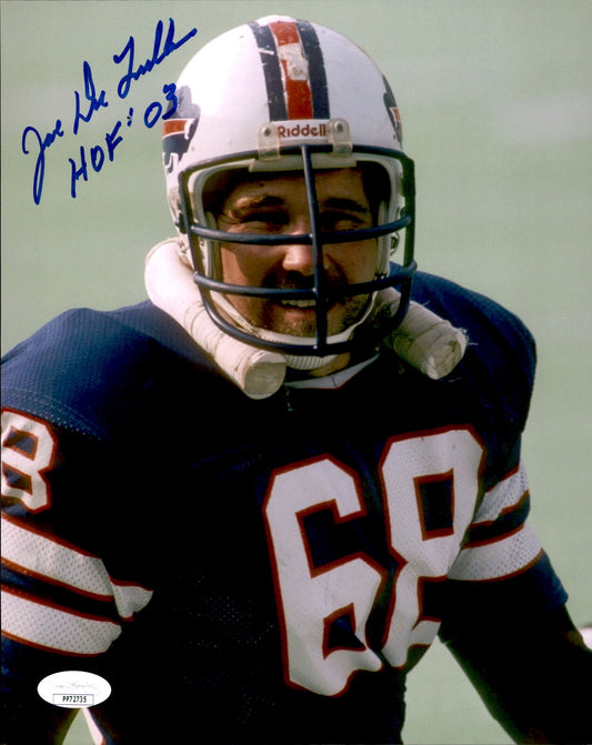 Joe DeLamielleure HOF Buffalo Bills Signed/Inscribed 8x10 Photo JSA 161095