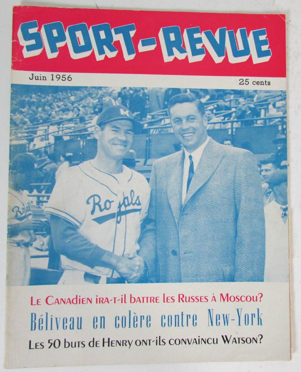 Sport Revue Magazine June 1956 Rocky Nelson KC Royals Cover 147061