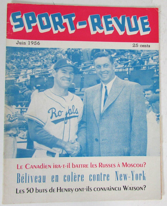 Sport Revue Magazine June 1956 Rocky Nelson KC Royals Cover 147061