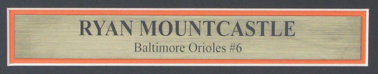 Ryan Mountcastle Autographed 11x14 Photo Orioles Framed Beckett 180809