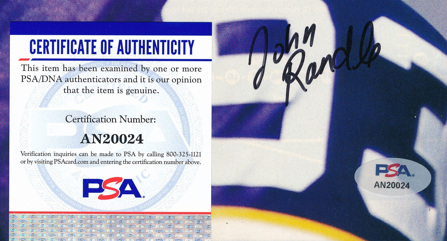 John Randle HOF Signed/Auto 8x10 Photo Minnesota Vikings PSA/DNA 188160