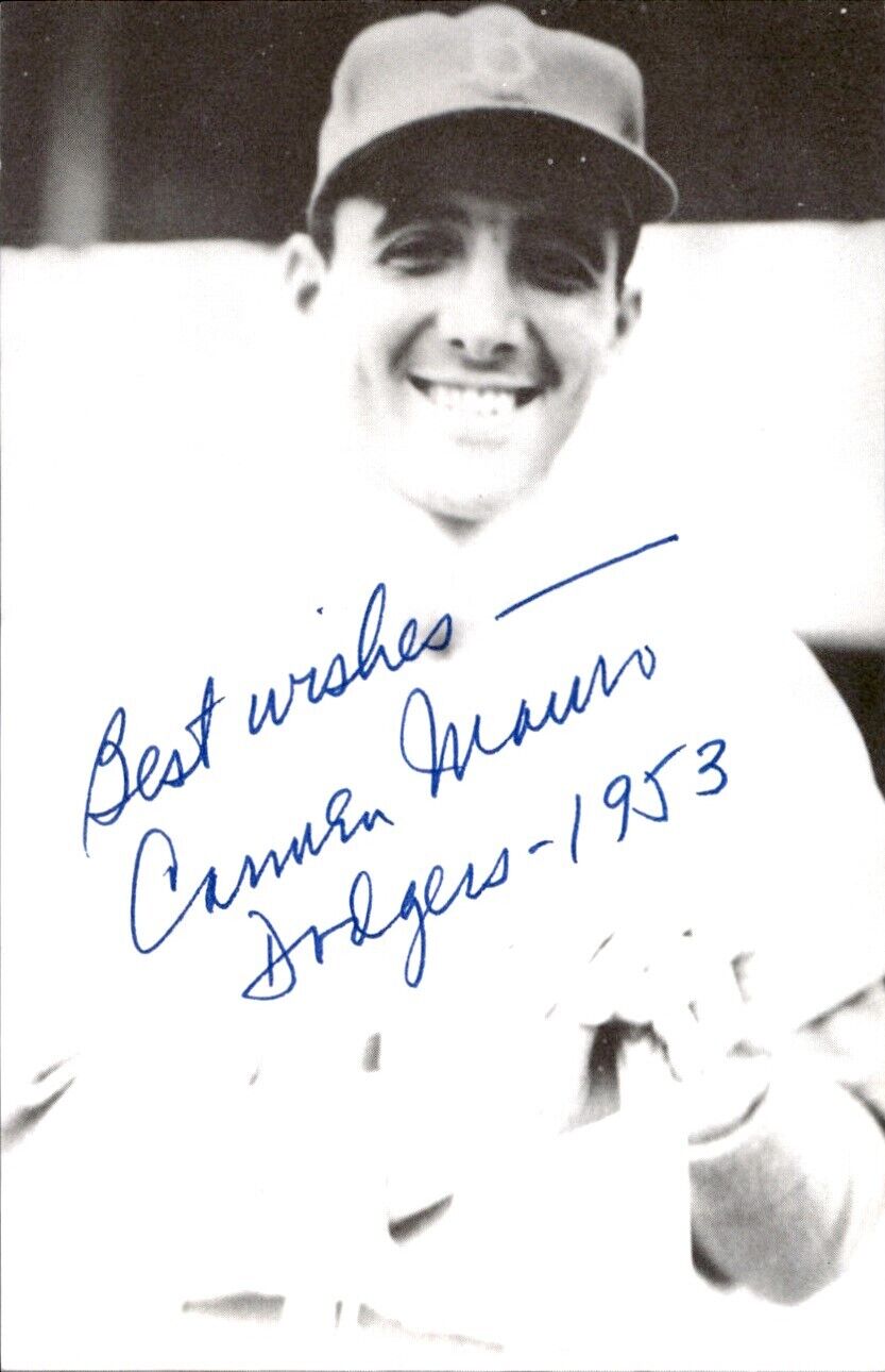 Carmen Mauro Dodgers d. 2003 Signed/Autographed 3x5 Photo 178610