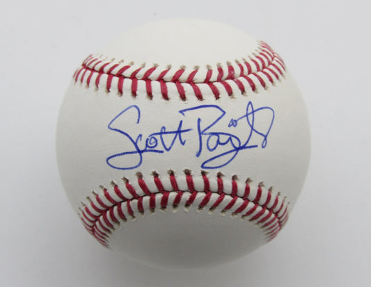 Scott Bailes Autographed OML Baseball Cleveland Indians 180074