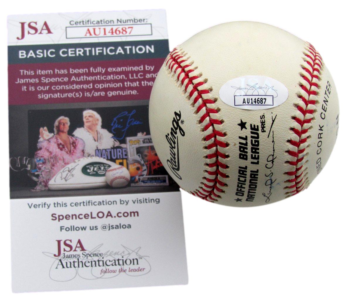 Ralph Branca/Bobby Thomson Dual-Signed/Inscribed ONL Baseball JSA 190021