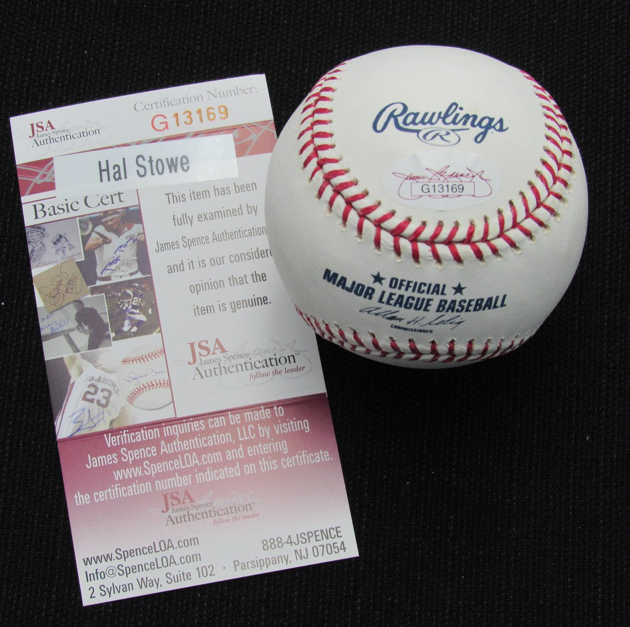 Hal Stowe Signed/Auto Yankees 100th OML Baseball JSA 186783