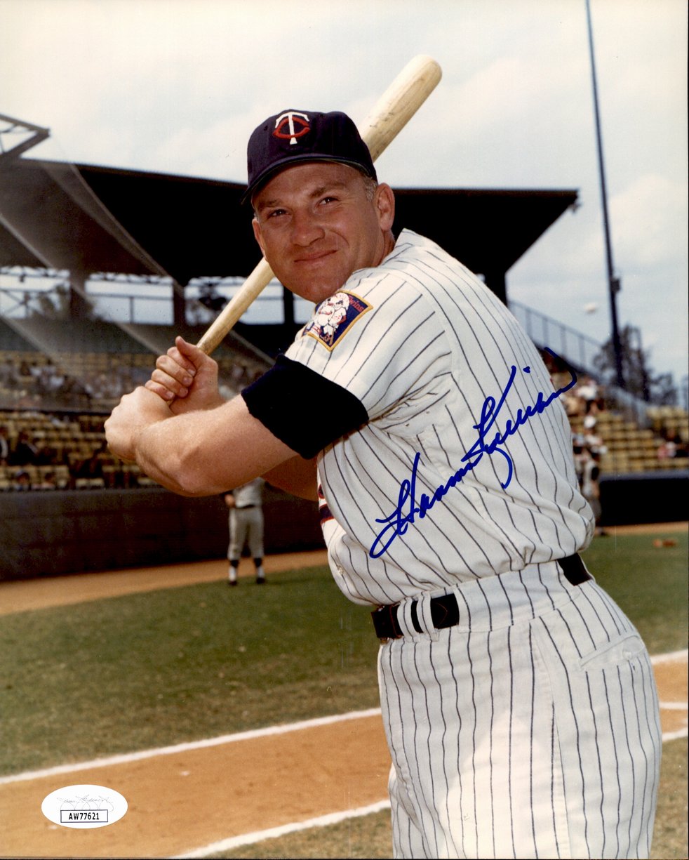 Harmon Killebrew HOF Signed/Autographed 8x10 Photo Minnesota Twins JSA 191370