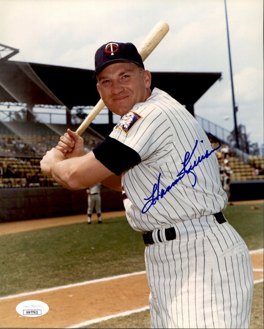 Harmon Killebrew HOF Signed/Autographed 8x10 Photo Minnesota Twins JSA 191370