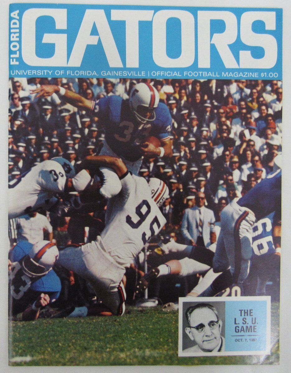 10/7/67 Florida Gators vs. LSU Tigers Official Football Program 136274
