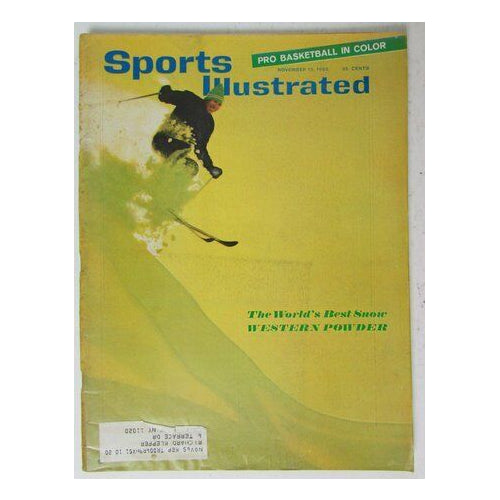 The World's Best Snow 1965 Sports Illustrated 11/15/65 WITH LABEL 146520