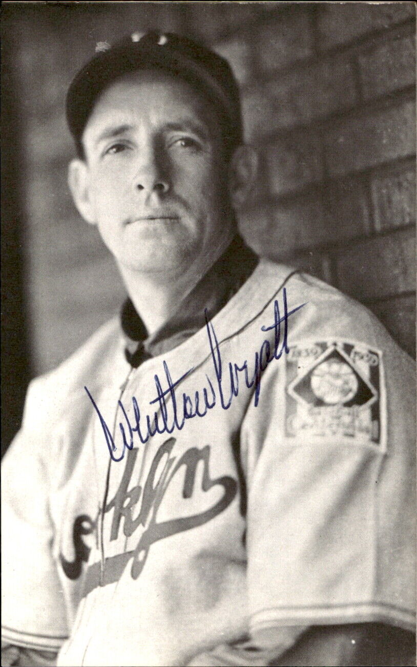 Whit Wyatt Dodgers d. 1999 Signed/Autographed 3x5 Photo 179349