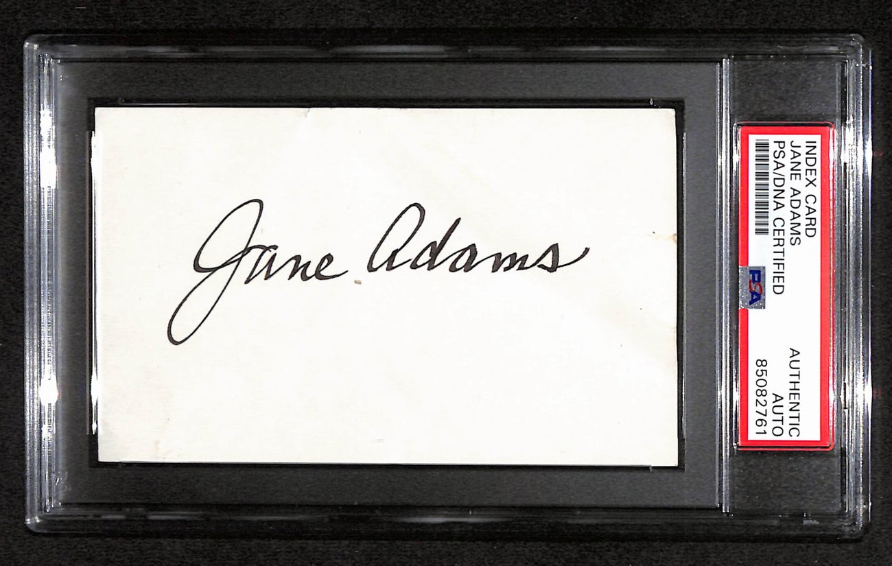 Jane Adams Signed 3x5 Index Card "Frazier" PSA/DNA 183943
