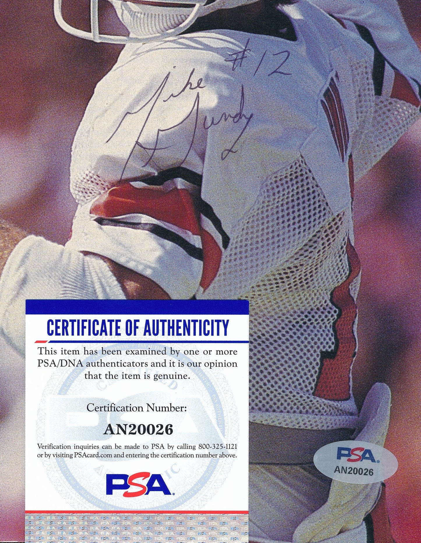 Mike Gundy Signed/Auto 8x10 Magazine Photo Oklahoma State PSA/DNA 188162