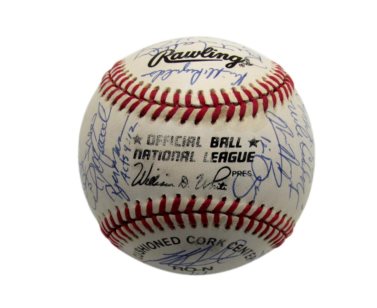 1994 Mets Team Signed by 32 Players ONL Baseball Saberhagen Green 187268