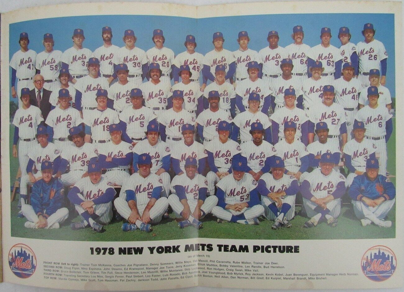 1978 New York Mets Official Year Book 148960