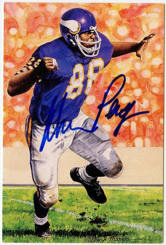 Alan Page Signed/Autographed Goal Line Art GLAC Postcard Vikings PSA/DNA 160239