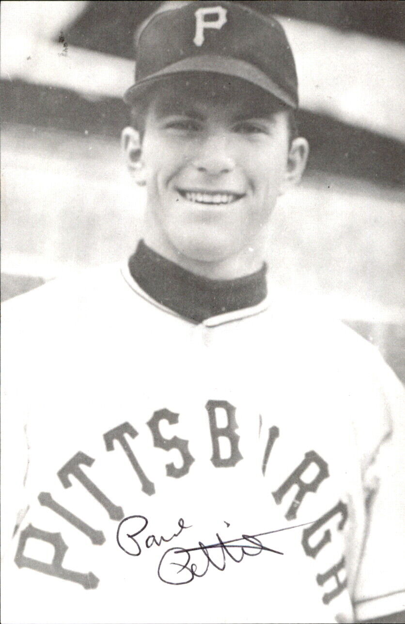 Paul Pettit Pirates Signed/Autographed 3x5 Photo 178714