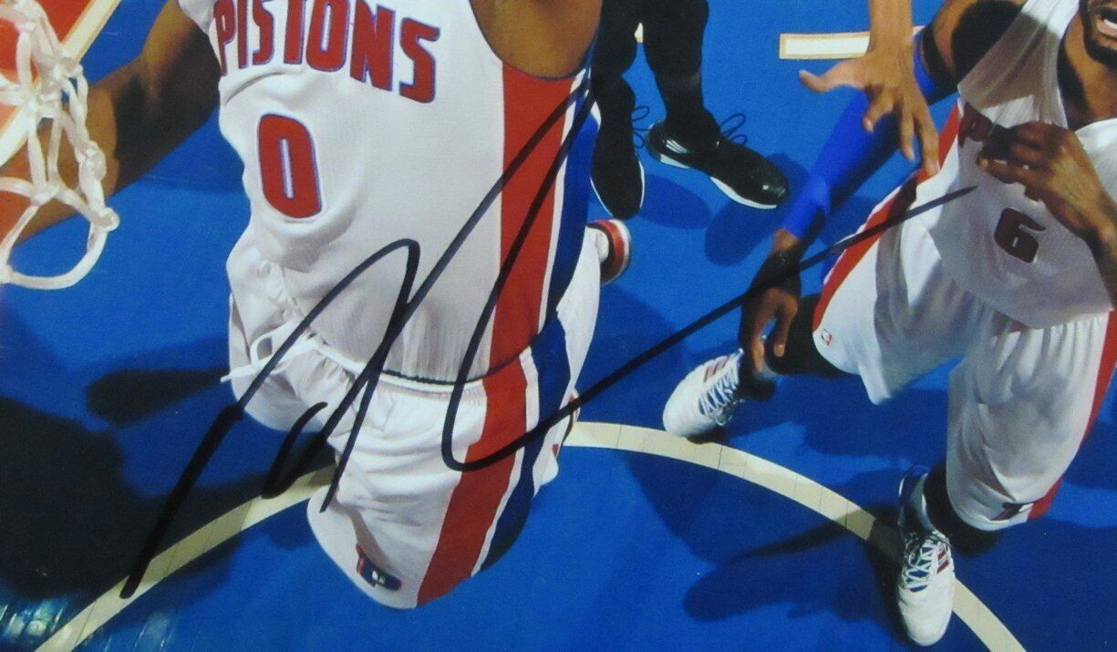 Andre Drummond Autographed 11x14 Basketball Photo Detroit Pistons Beckett