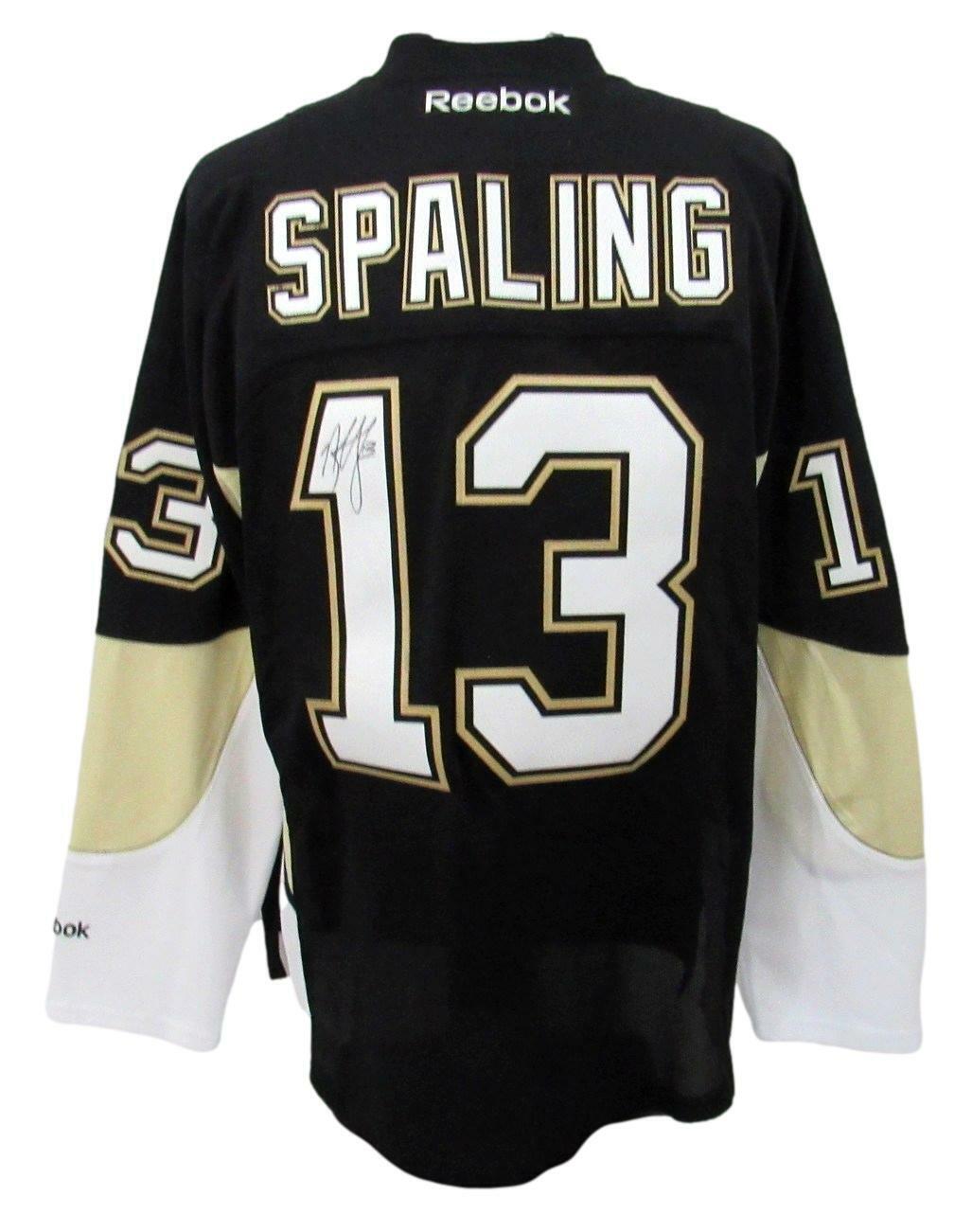 Nick Spaling Signed Penguins Reebok HockeyAuthentic Team Jersey Penguins 163111