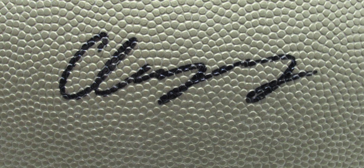 Christian Gonzalez Signed/Auto Gold Wilson "Duke" Football Patriots JSA 190376