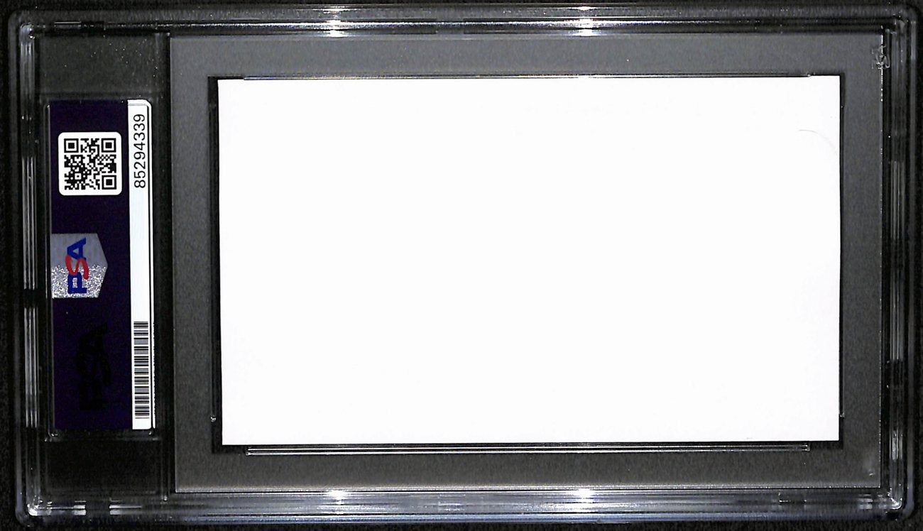 Henry Jordan HOF Signed/Auto Cut on 3x5 Card Green Bay Packers PSA/DNA 190606