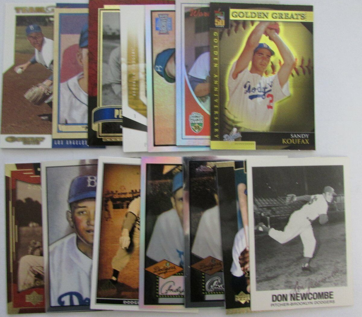 Brooklyn Dodgers Lot of 14 Trading and Insert Cards from 2000-2005 144772