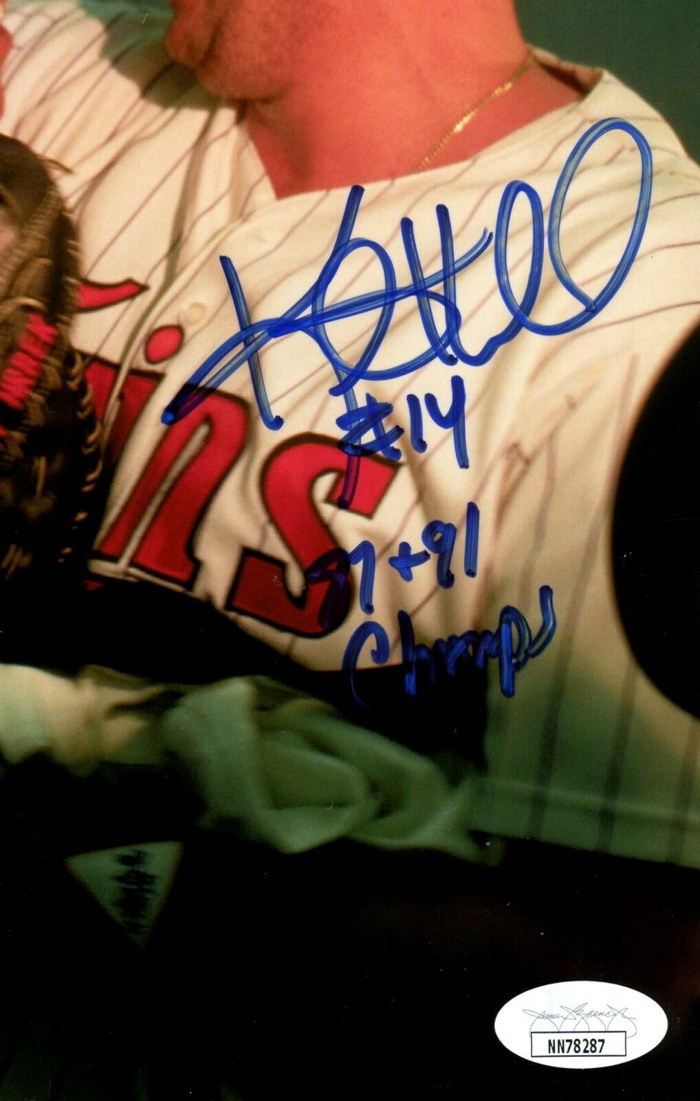 Kent Hrbek Minnesota Twins Signed/Autographed 8x10 Photo JSA 159036