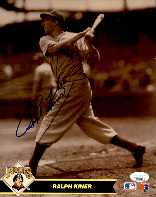 Ralph Kiner HOF Signed/Autographed 8x10 Photo Pittsburgh Pirates JSA 191364