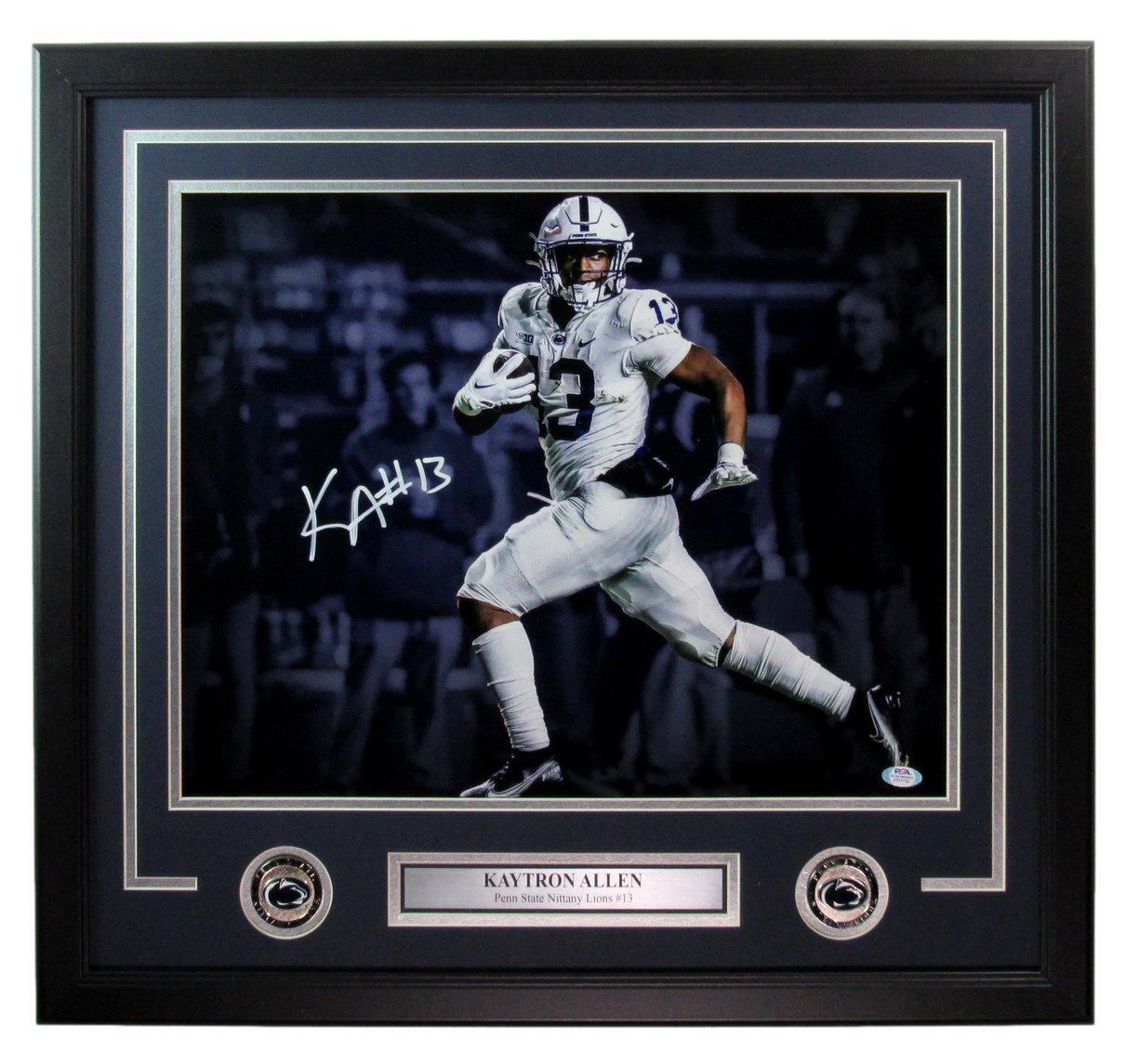 Kaytron Allen Autographed 16x20 Photo Penn State Framed PSA/DNA 177476