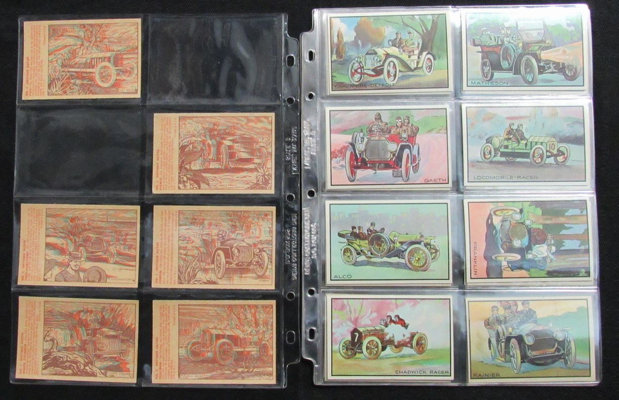 1953 Bowman Antique Automobiles Complete Set (48) Cadillac, Ford 189828