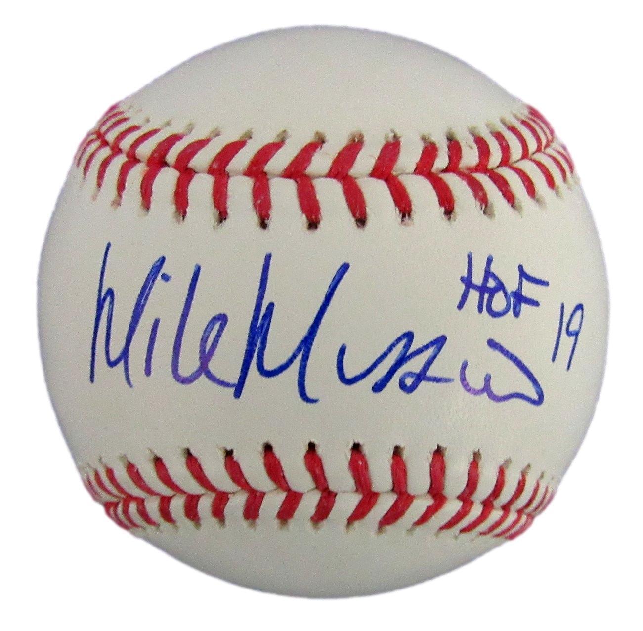 Mike Mussina HOF Autographed Rawlings OML Baseball Baltimore Orioles Beckett