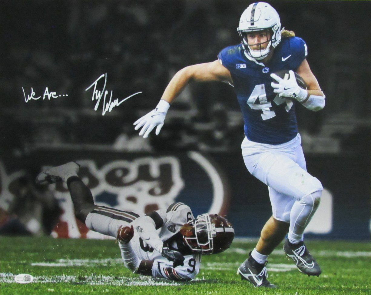 Tyler Warren Signed/Inscribed "We Are..." 16x20 Photo Penn State JSA 193115