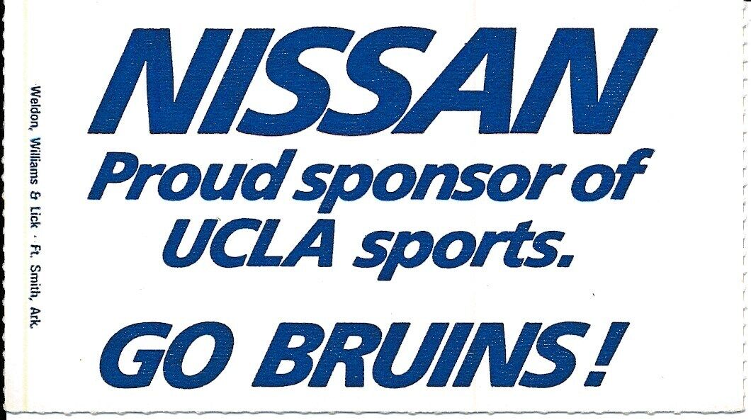 1987 UCLA Bruins vs. Huskies Washington Football TROY AIKMAN Ticket 148644
